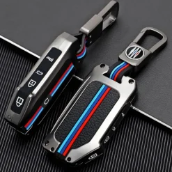 Metalen Sleutelhoesje voor Kia grijs C5