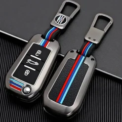 Metalen Sleutelhoesje voor Peugeot grijs A3