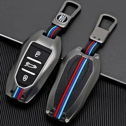 Metalen Sleutelhoesje voor Peugeot grijs B3