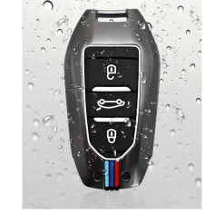 Metalen Sleutelhoesje voor Peugeot grijs B3