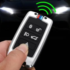 Metalen Sleutelhoesje voor Jaguar grijs B5