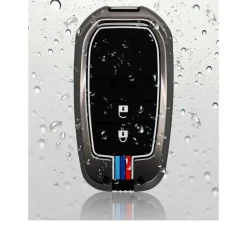 Metalen Sleutelhoesje voor Toyota grijs A2