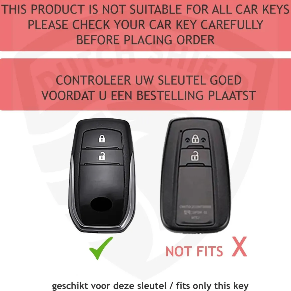 Metalen Sleutelhoesje voor Toyota grijs A2