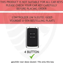 Metalen Sleutelhoesje voor Mitsubishi grijs A