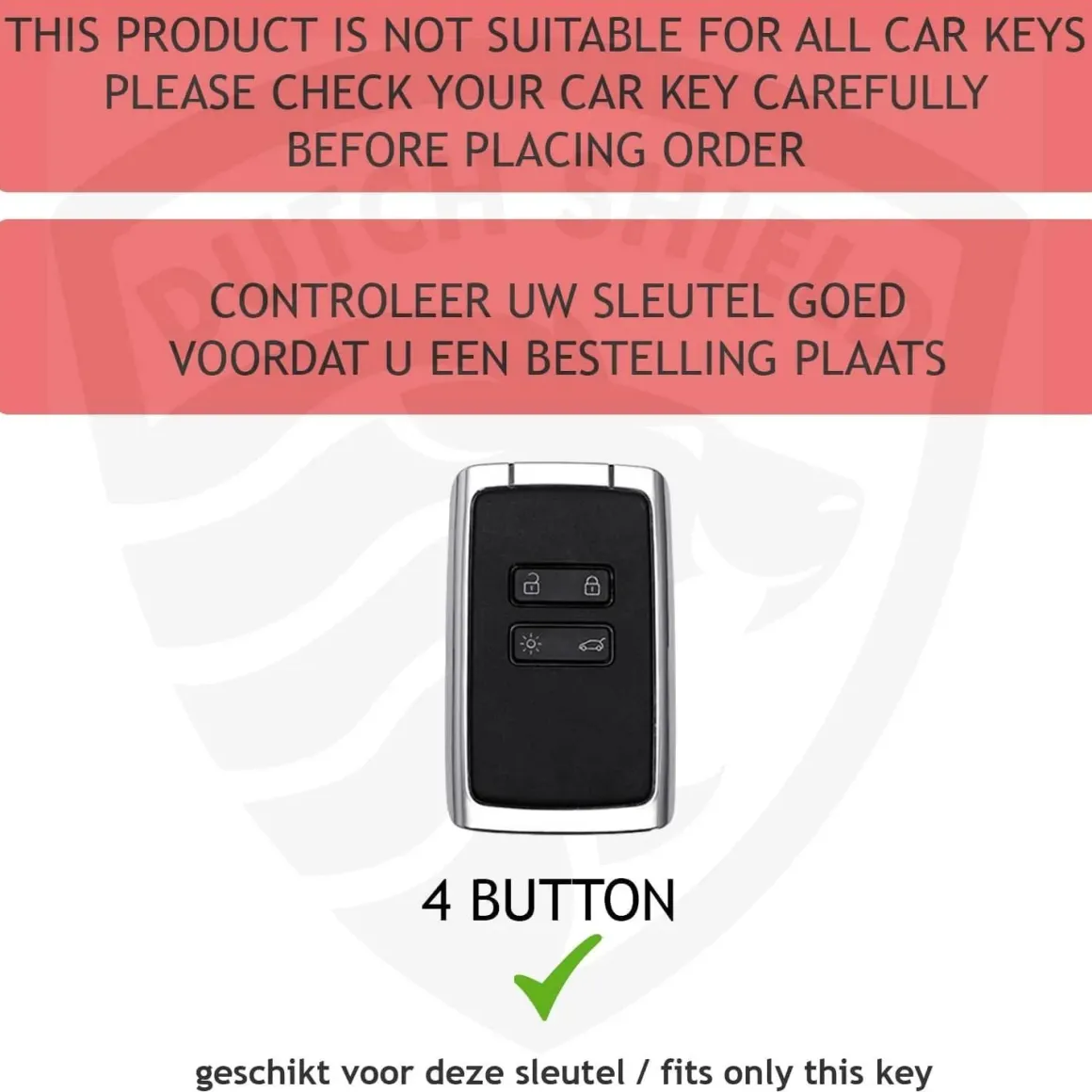 Metalen Sleutelhoesje voor Mitsubishi grijs A