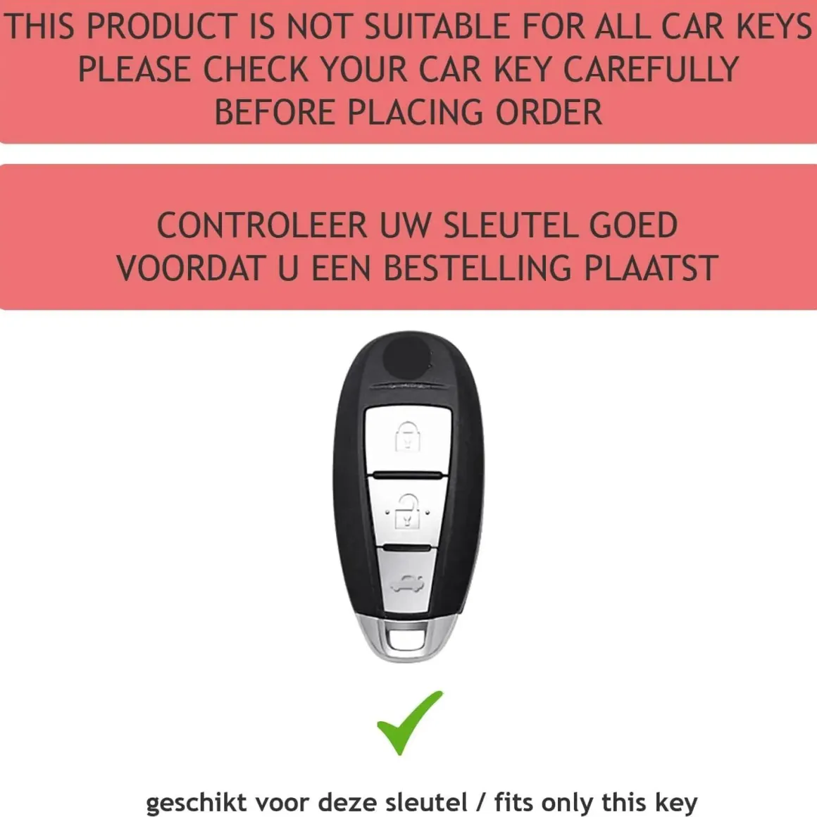 Metalen Sleutelhoesje voor Suzuki grijs A3B