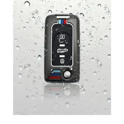 Metalen Sleutelhoesje voor Peugeot grijs D3