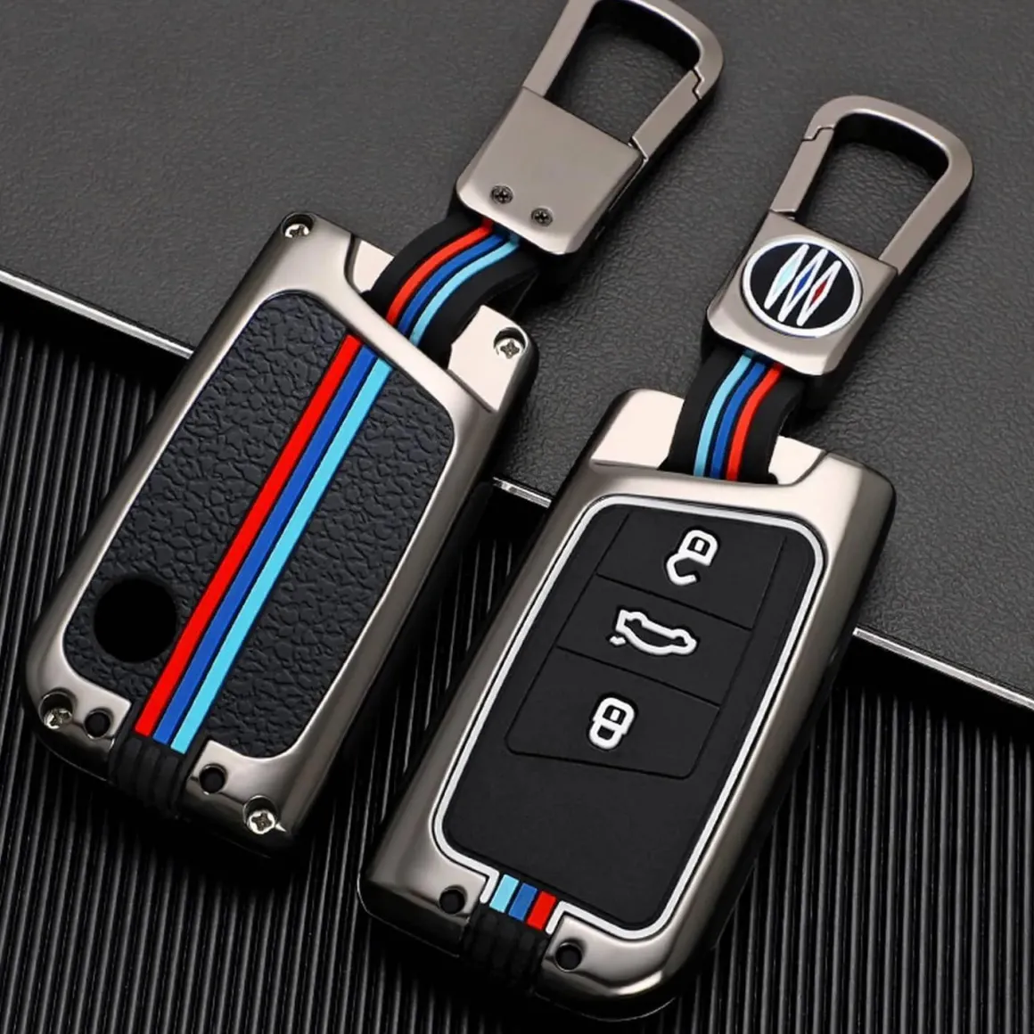 Metalen Sleutelhoesje VW - Skoda - Seat - Cupra D3