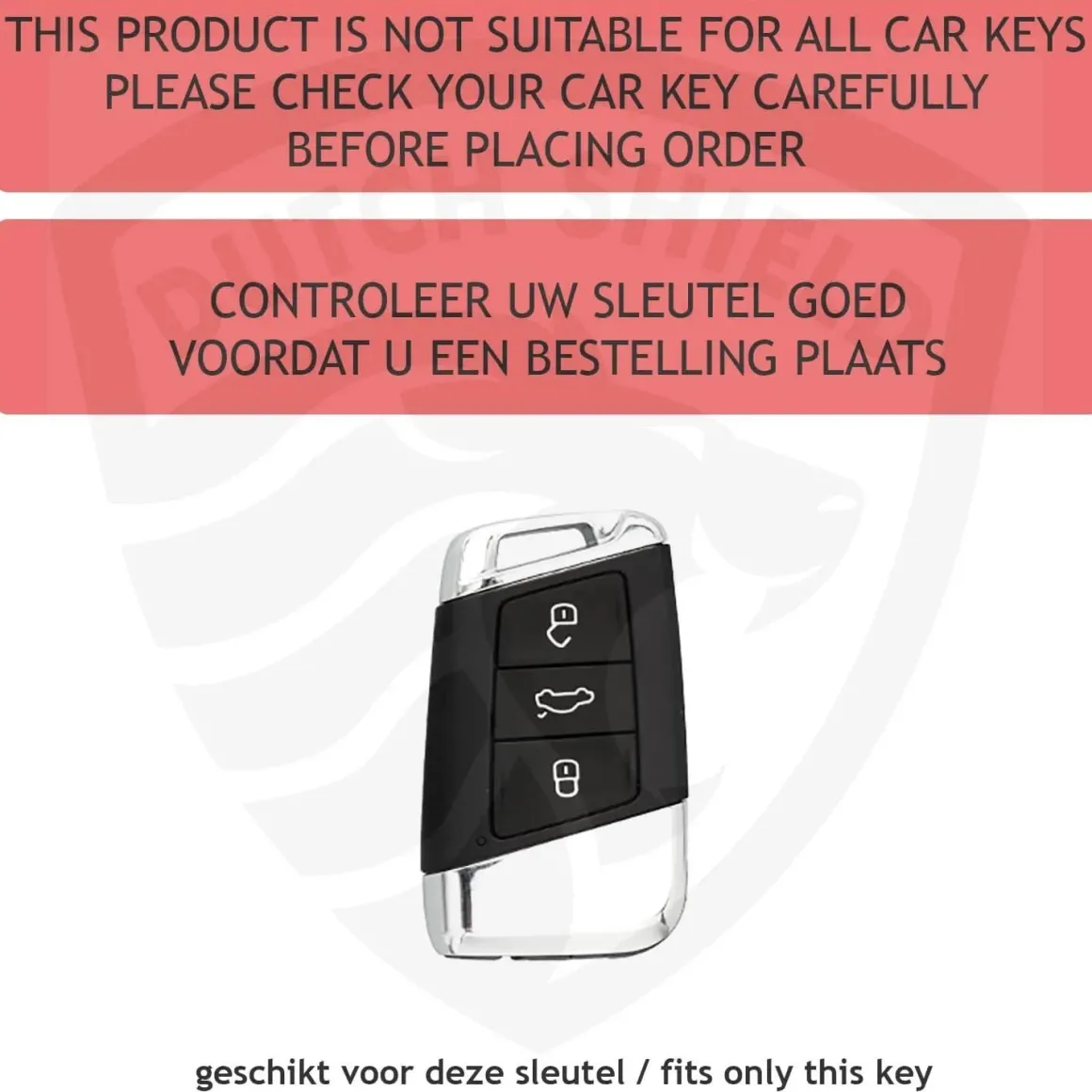 Metalen Sleutelhoesje VW - Skoda - Seat - Cupra D3