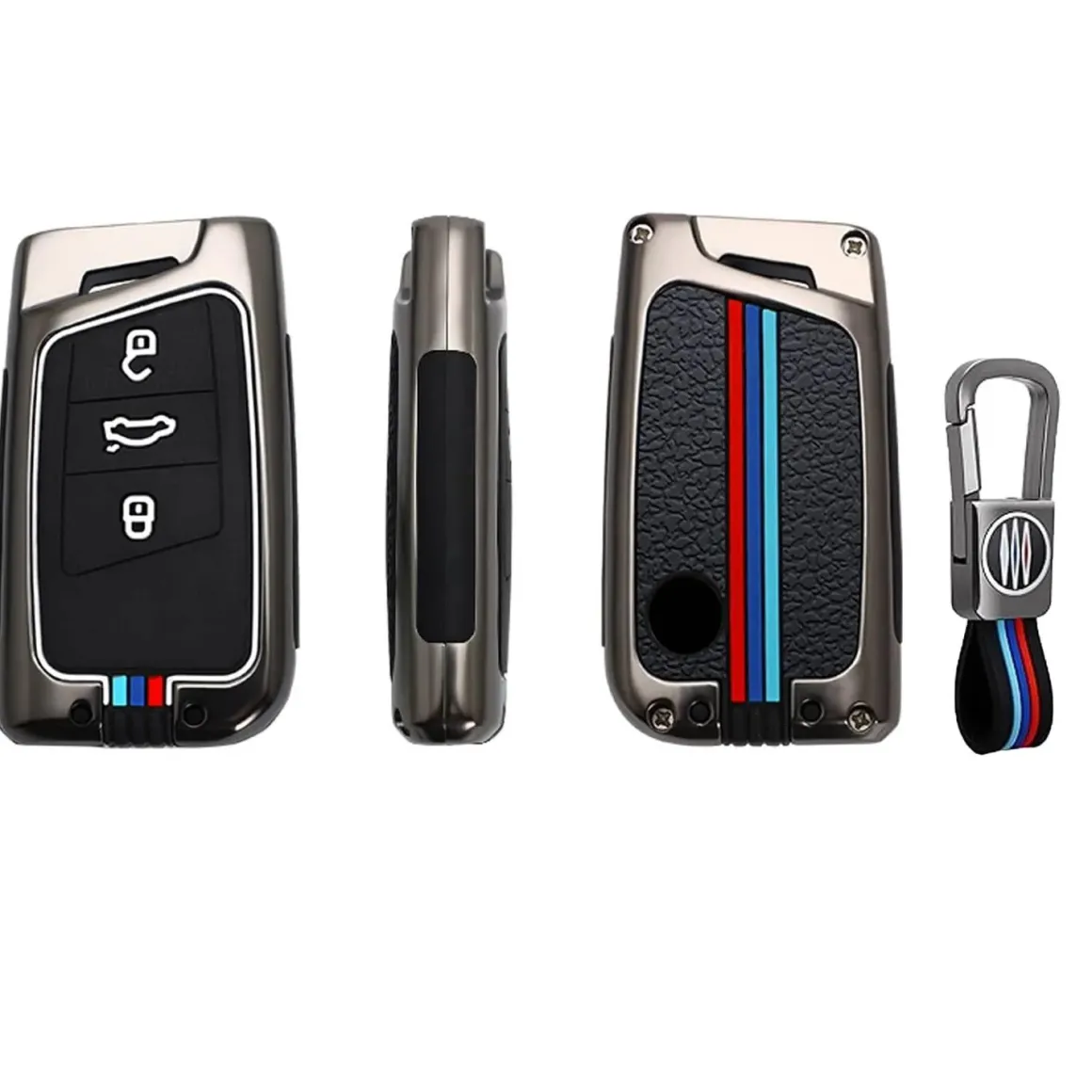 Metalen Sleutelhoesje VW - Skoda - Seat - Cupra D3
