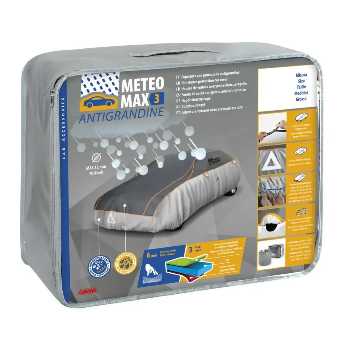 Meteo Max 3 - Hagelbeschermhoes auto AG3 M 150x205x535cm