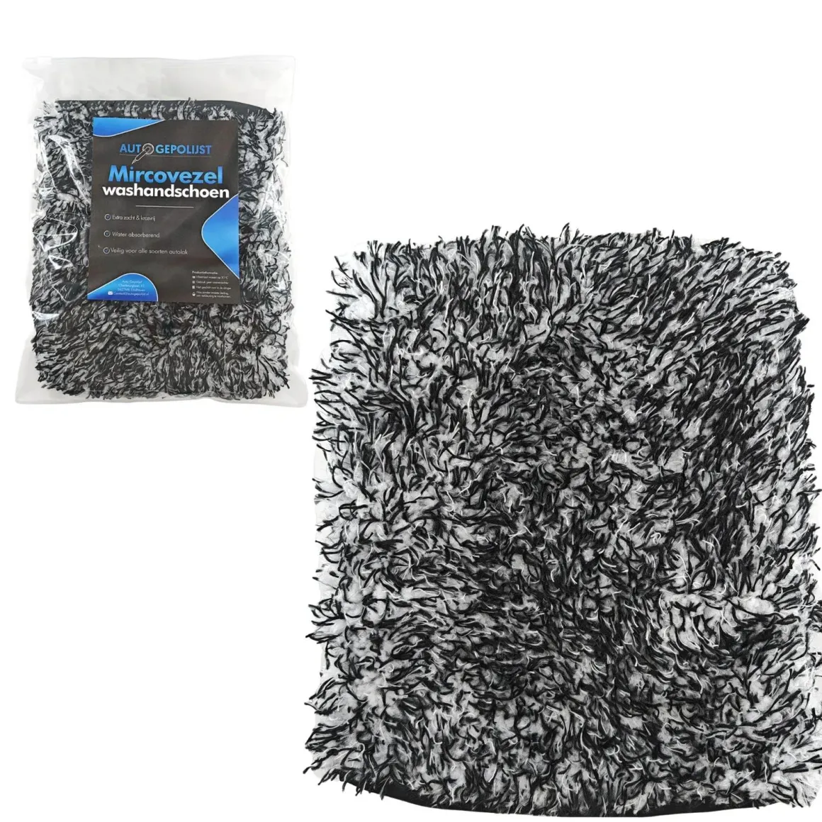 Microvezel Autowashandschoen Zwart
