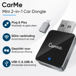 Mini 2-in-1 CarPlay & Android Auto Dongle V2