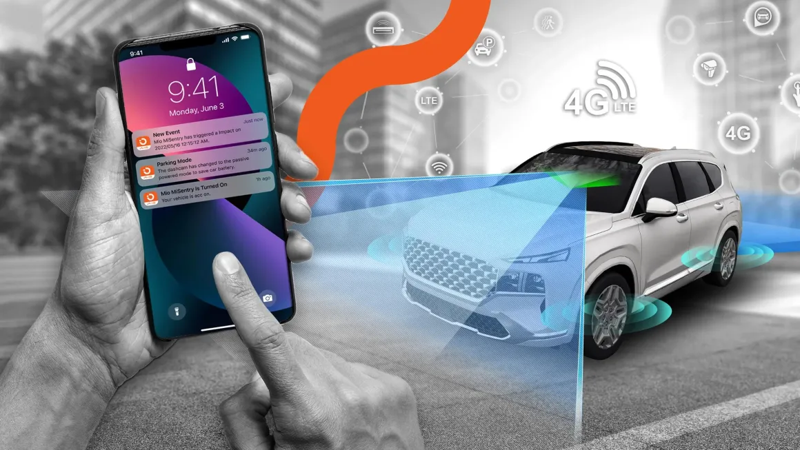 MiSentry 12T Full-HD triple dashcam - 4G