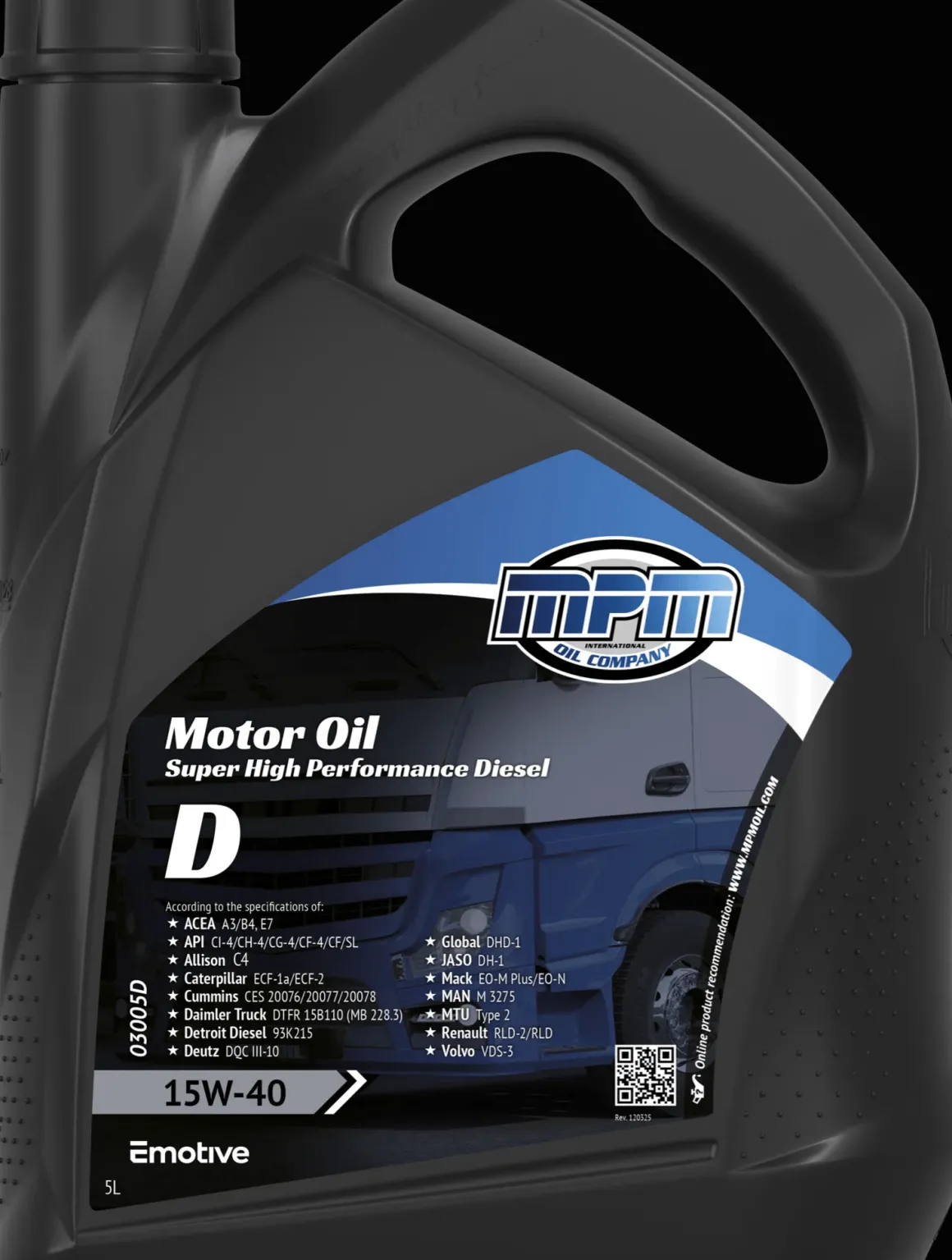 Motorolie 15w40 diesel super high performance