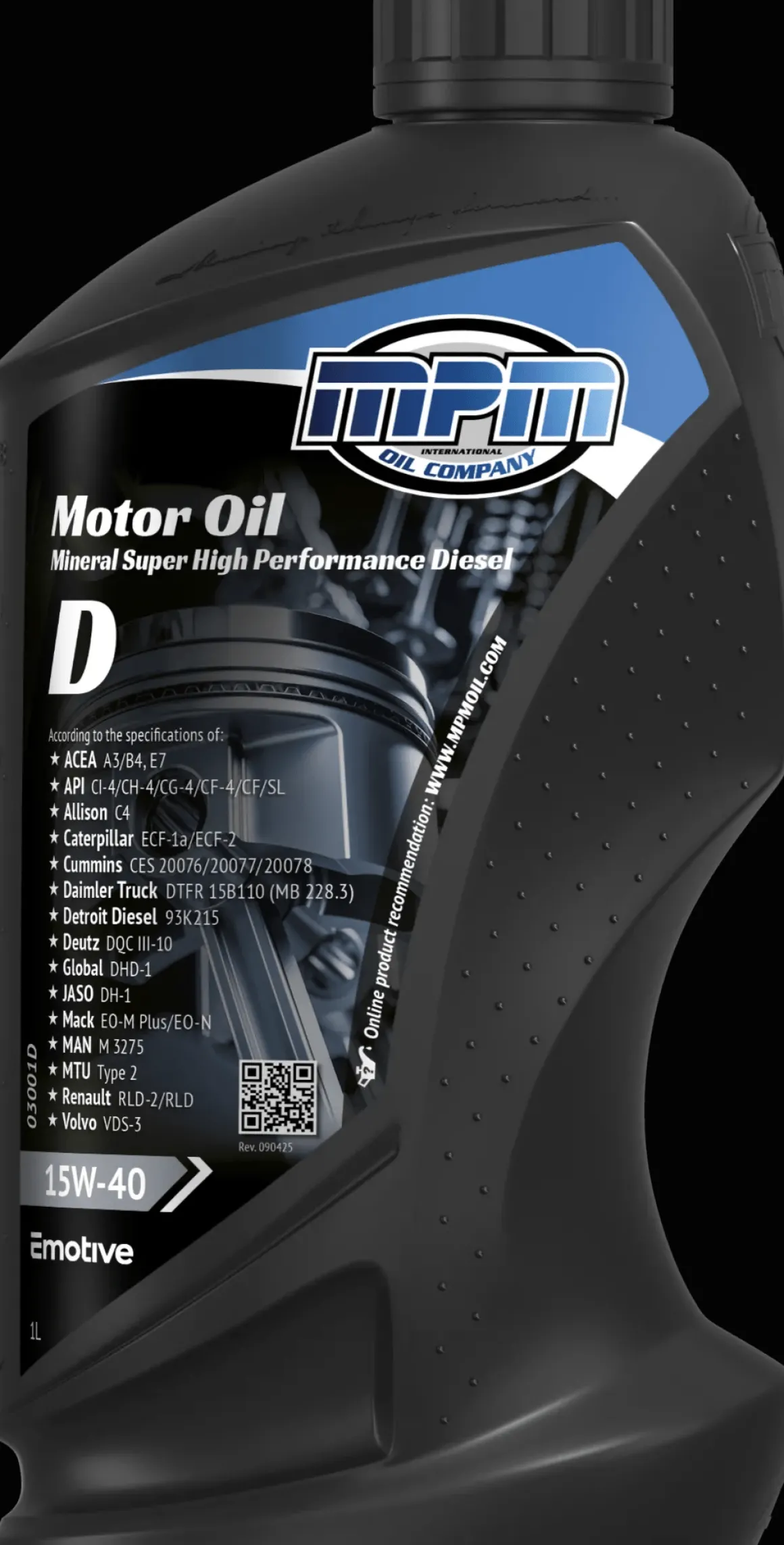 Motorolie 15w40 diesel super high performance