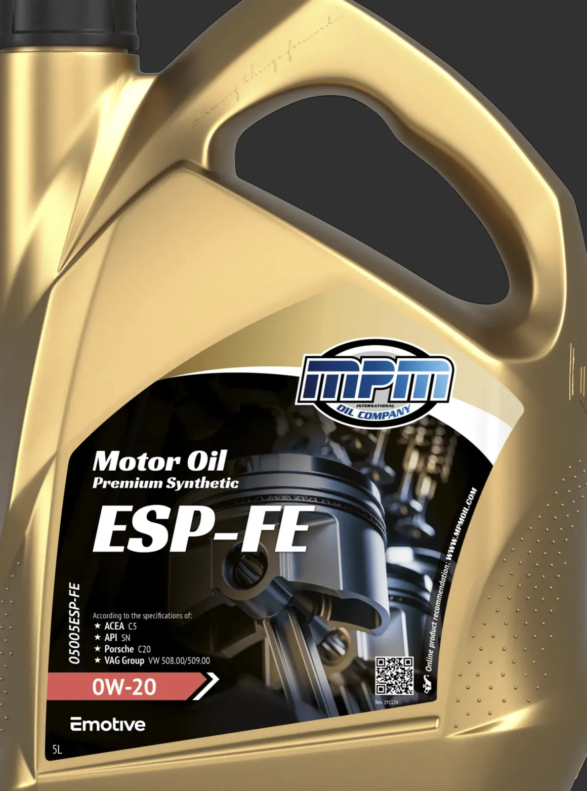 Motorolie 0w20 esp-fe premium synthetic | 5