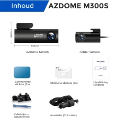 M300S 4K 2CH Dual Wifi GPS 64gb dashcam