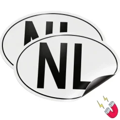 NL sticker magneet landcode 2X