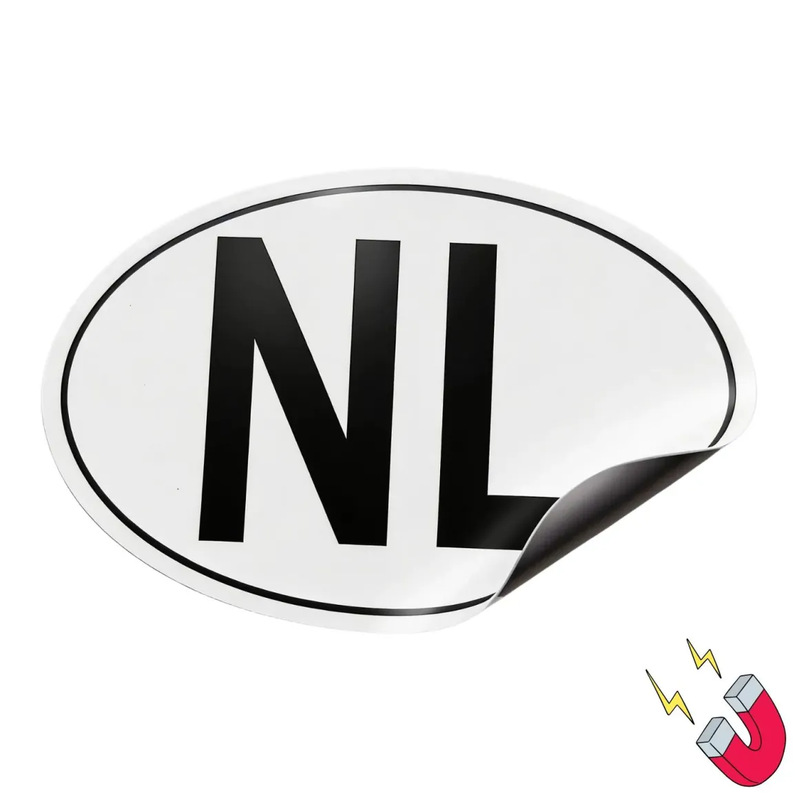 NL sticker magneet landcode