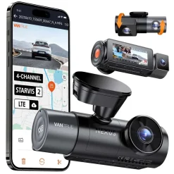 N5S Cloud 2K 4CH Wifi GPS dashcam
