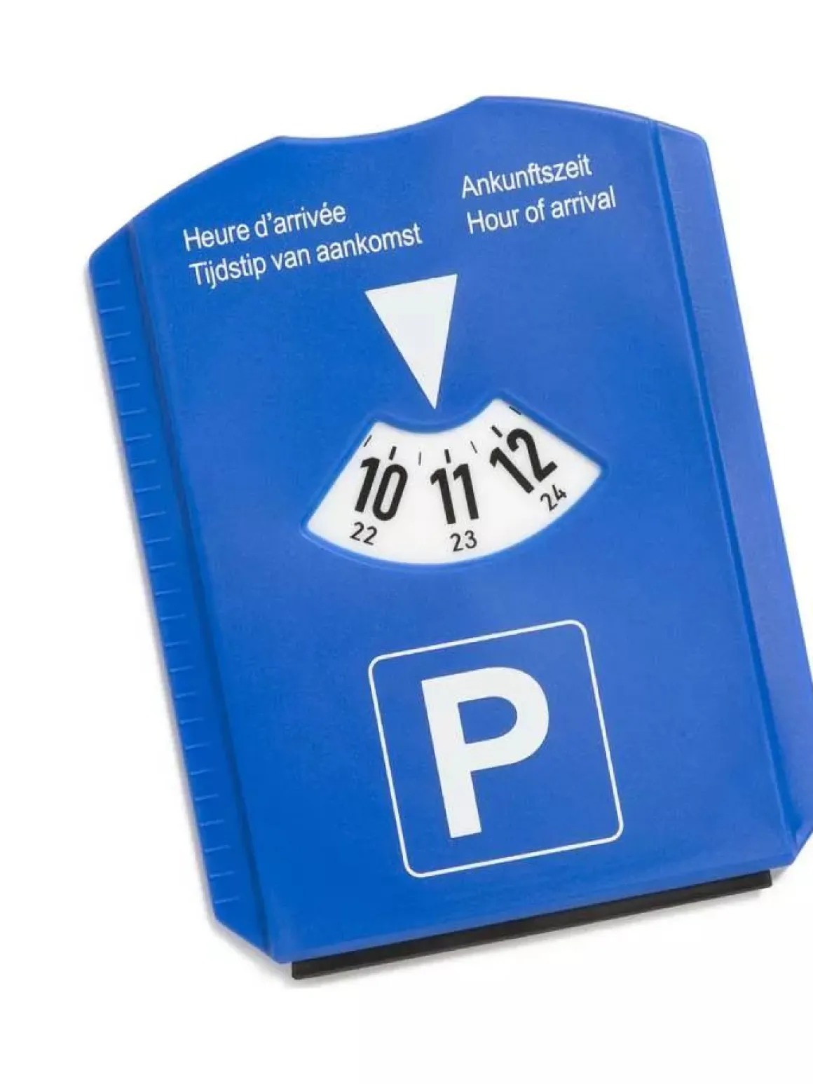 Parkeerschijf met ijskrabber