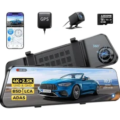 PG17 Max 4K 2CH Wifi GPS 64gb dashcam