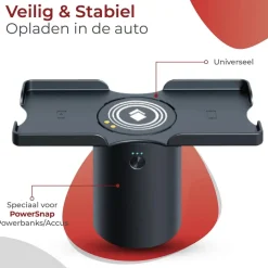 PowerSnap Draadloze Qi Telefoonhouder 12V