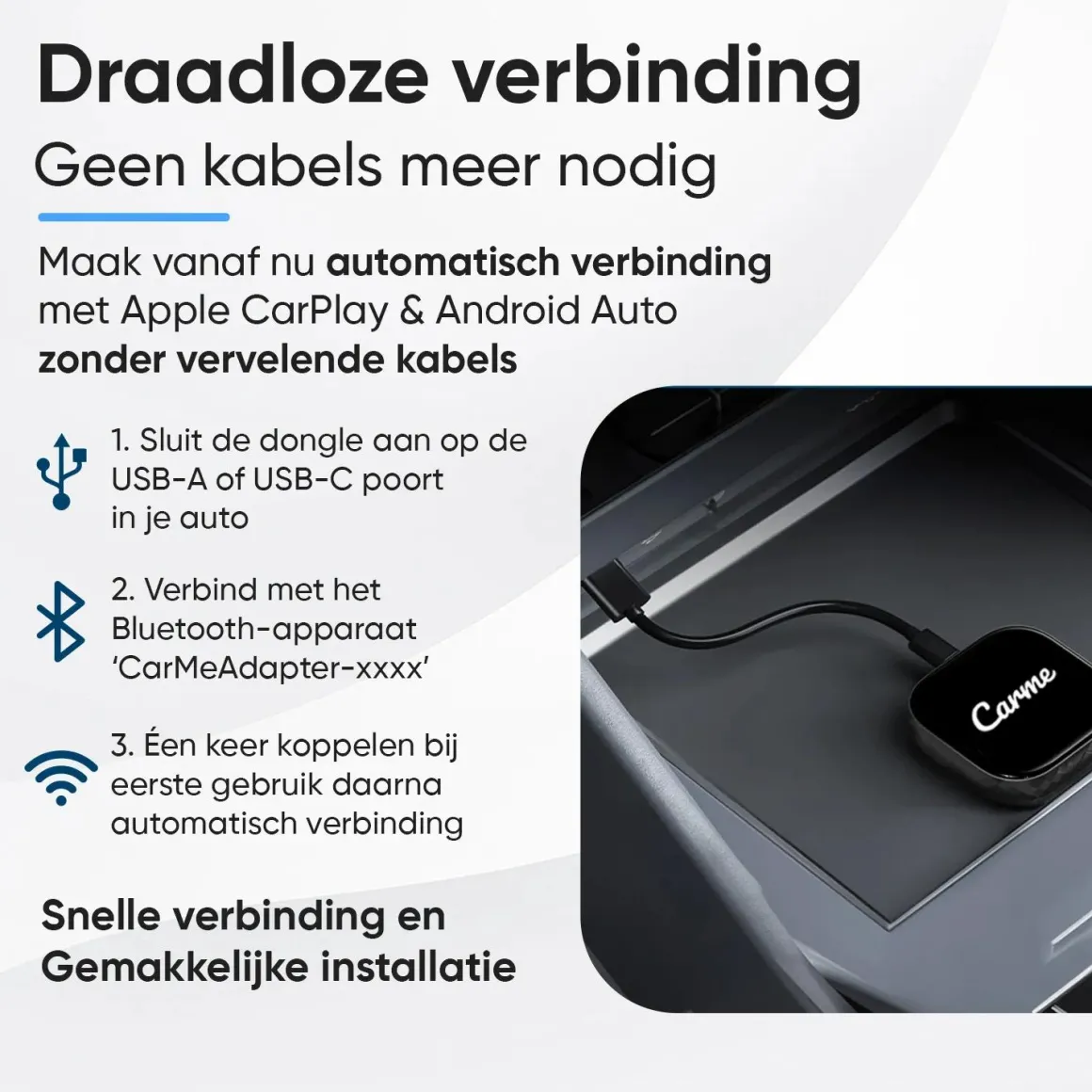 Premium 2-in-1 CarPlay & Android Auto Dongle