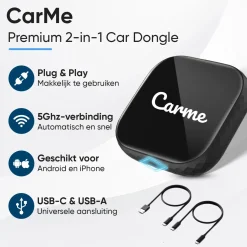 Premium 2-in-1 CarPlay & Android Auto Dongle