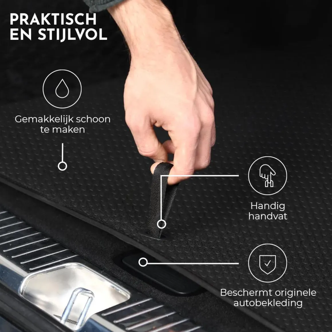 Rubber Kofferbakmat voor Volkswagen Tayron