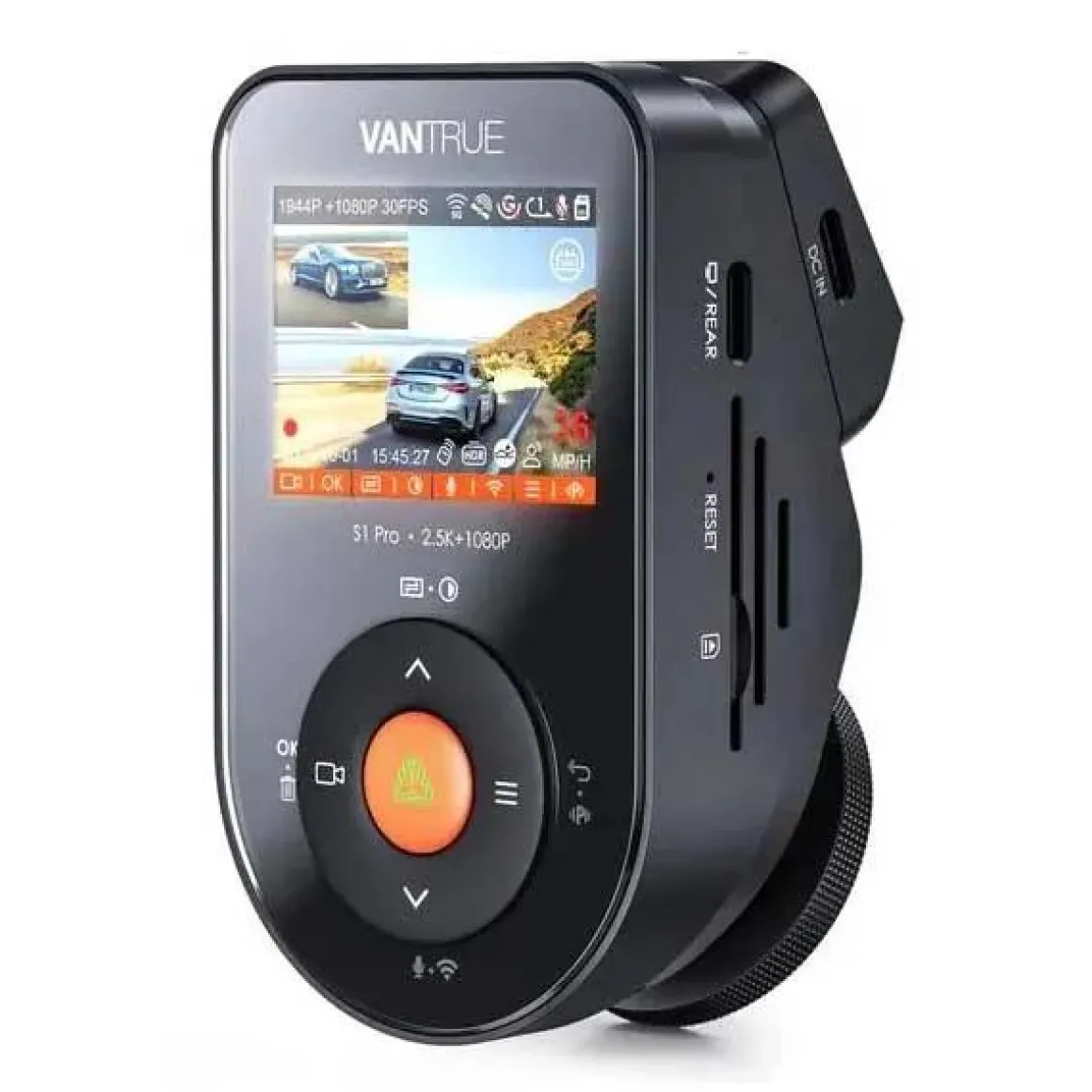 S1 Pro Dual 2.7K Wifi GPS dashcam