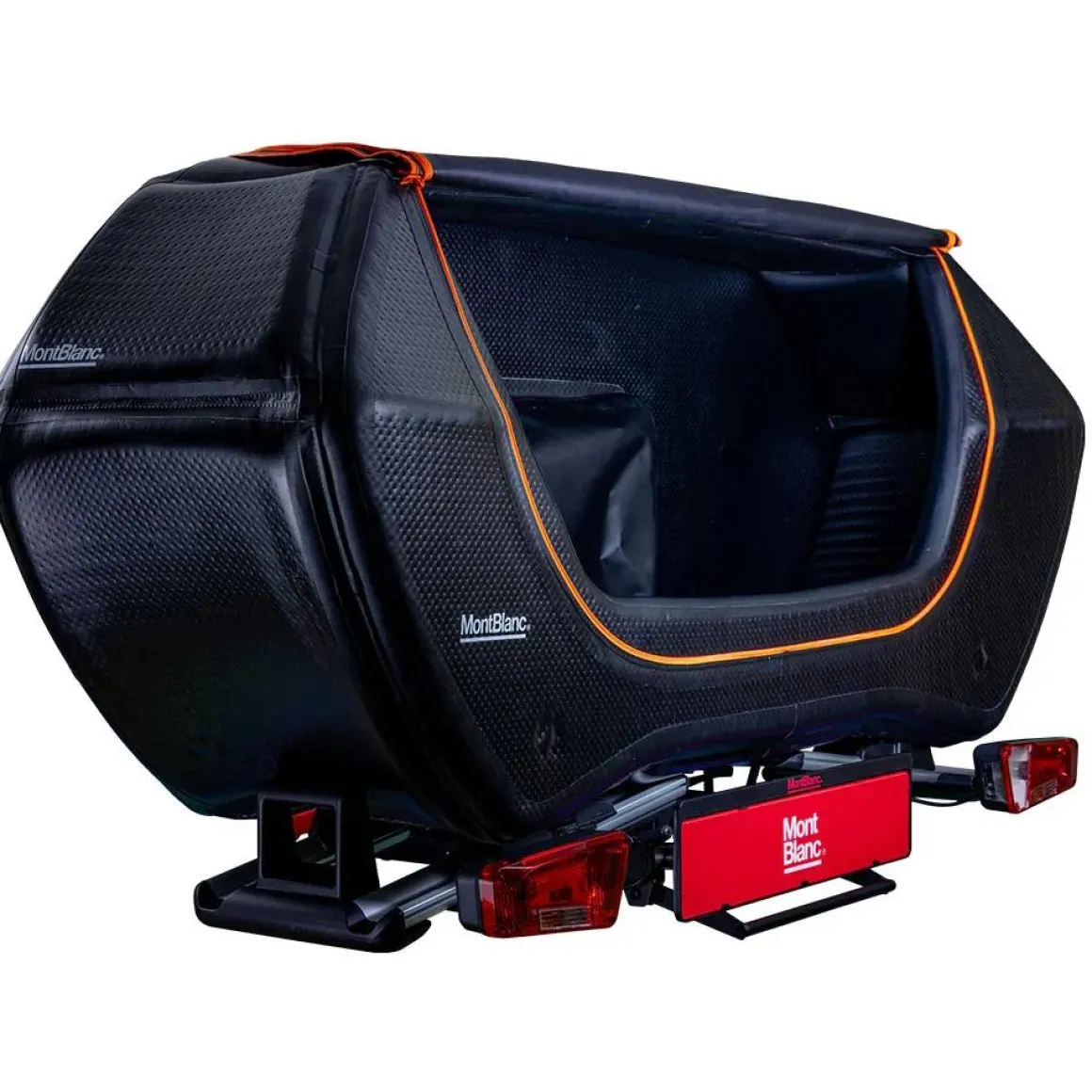 Senja trekhaakkoffer 300 liter+Sarek fietsendrager