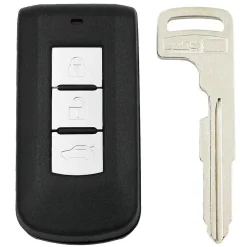 Smart key behuizing 3 knops voor Mitsubishi