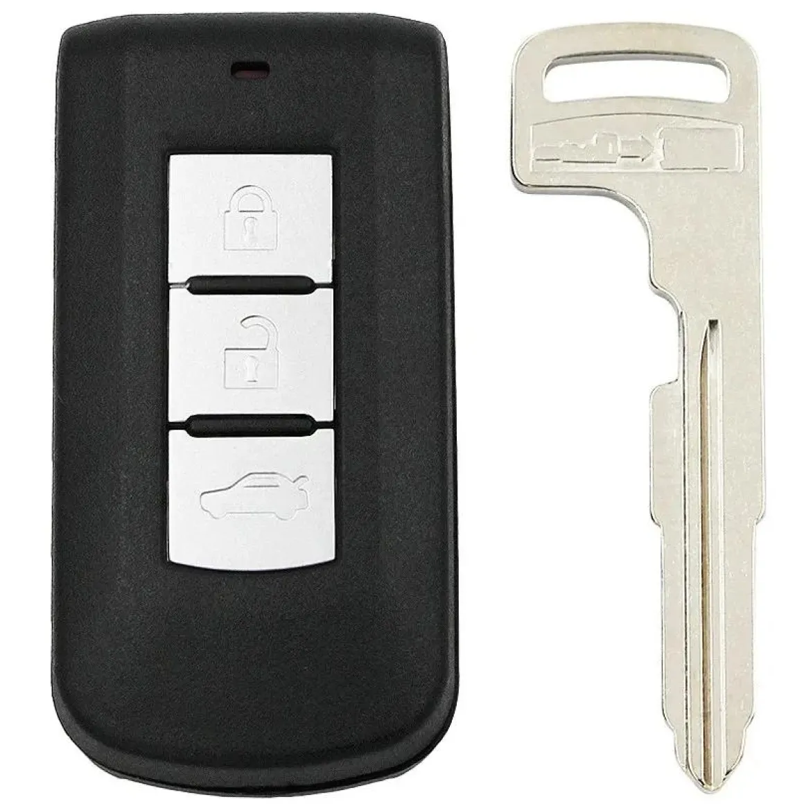 Smart key behuizing 3 knops voor Mitsubishi