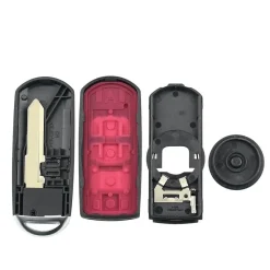 Smart key behuizing 3 knops geschikt voor Mazda