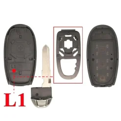 Smart key behuizing 3 knops geschikt voor Smart