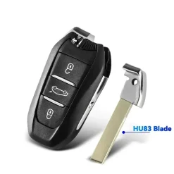 Smart key behuizing geschikt voor Peugeot/Citroen