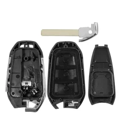 Smart key behuizing geschikt voor Peugeot/Citroen