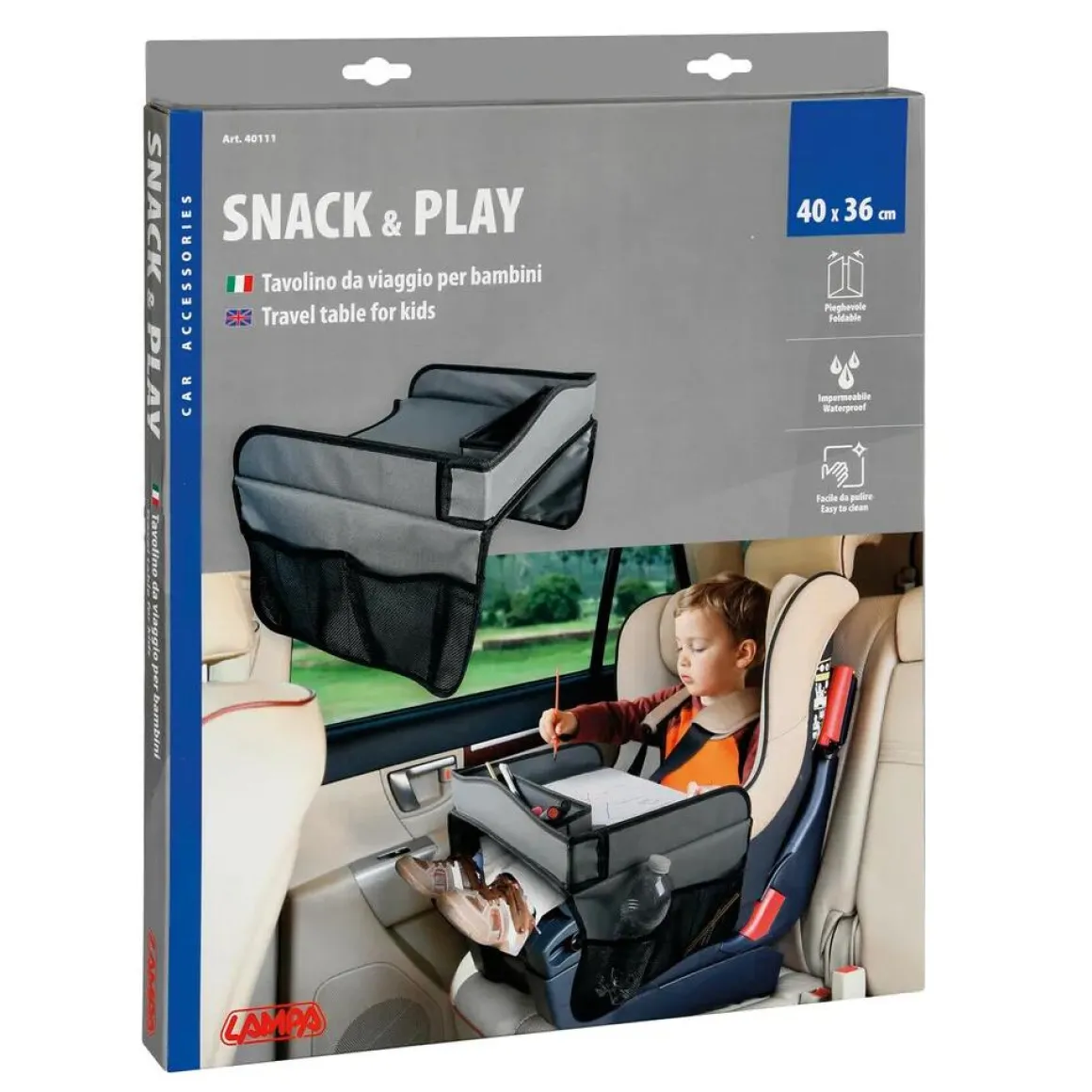 Snack- en speeltafel 40x36 cm
