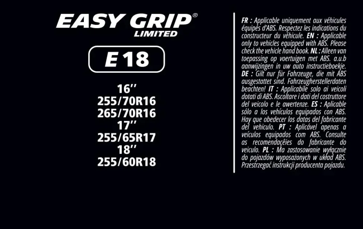 Sneeuwkettingen - Easy Grip - EG-E18