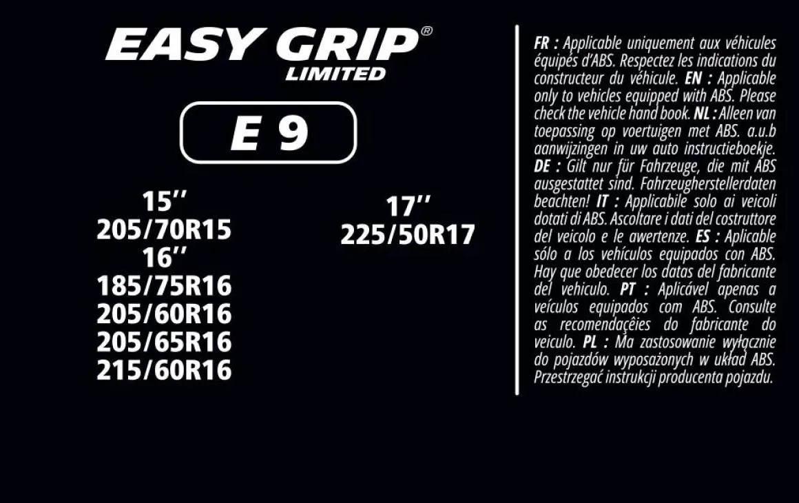 Sneeuwkettingen - Easy Grip - EG-E9