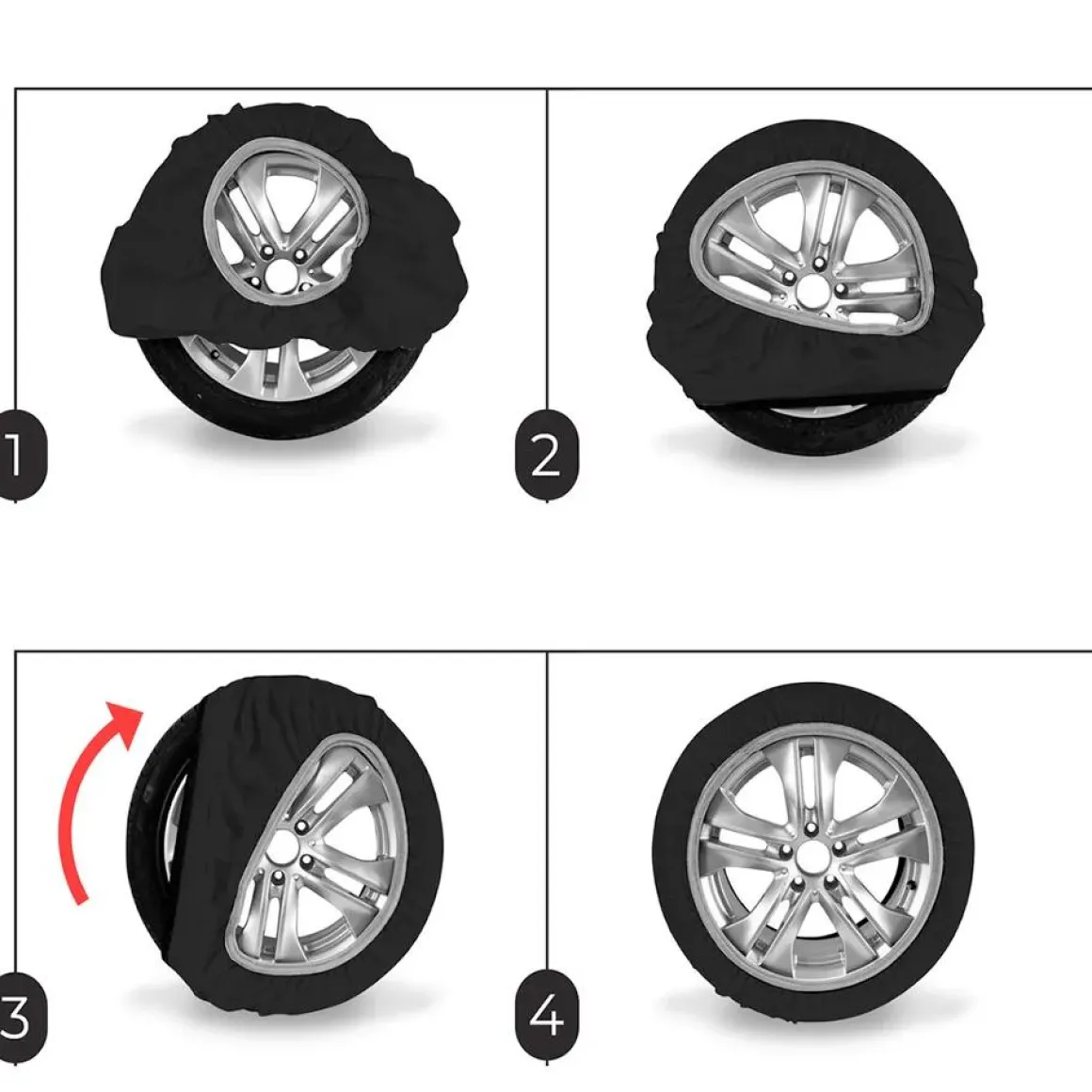 Sneeuwsokken voor bandenmaat 275/40R19