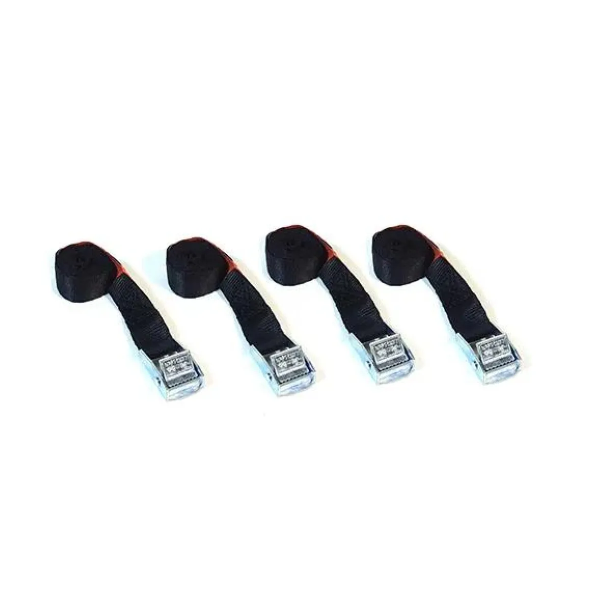 Spanbanden 4x zwart 1 m – Trekkracht 250 kg