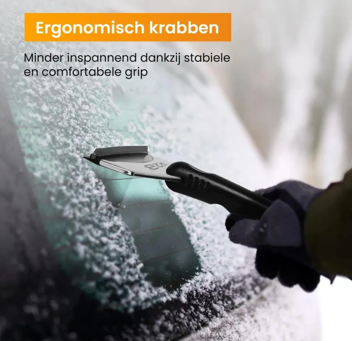 Stevige IJskrabber auto - Extra breed