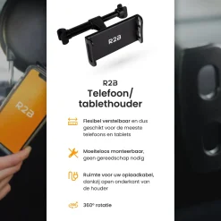 Stevige Tablet houder auto hoofdsteun