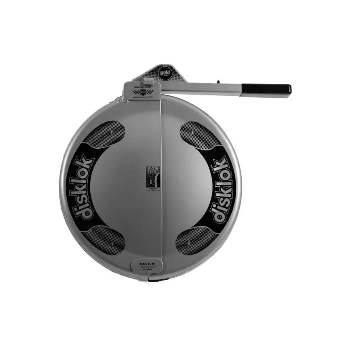 Stuurslot Disklok - 39 tot 44 cm - Zilver