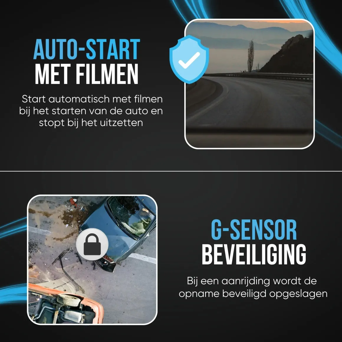T55 4K 2CH Full Mirror Wifi GPS 32gb dashcam