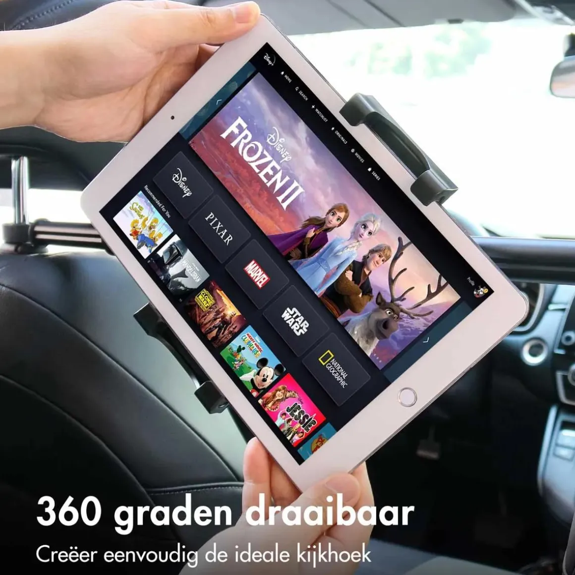 Tablethouder Auto - Hoofdsteun Midden