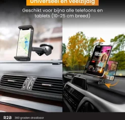 Tablethouder/Telefoonhouder Auto Zuignap